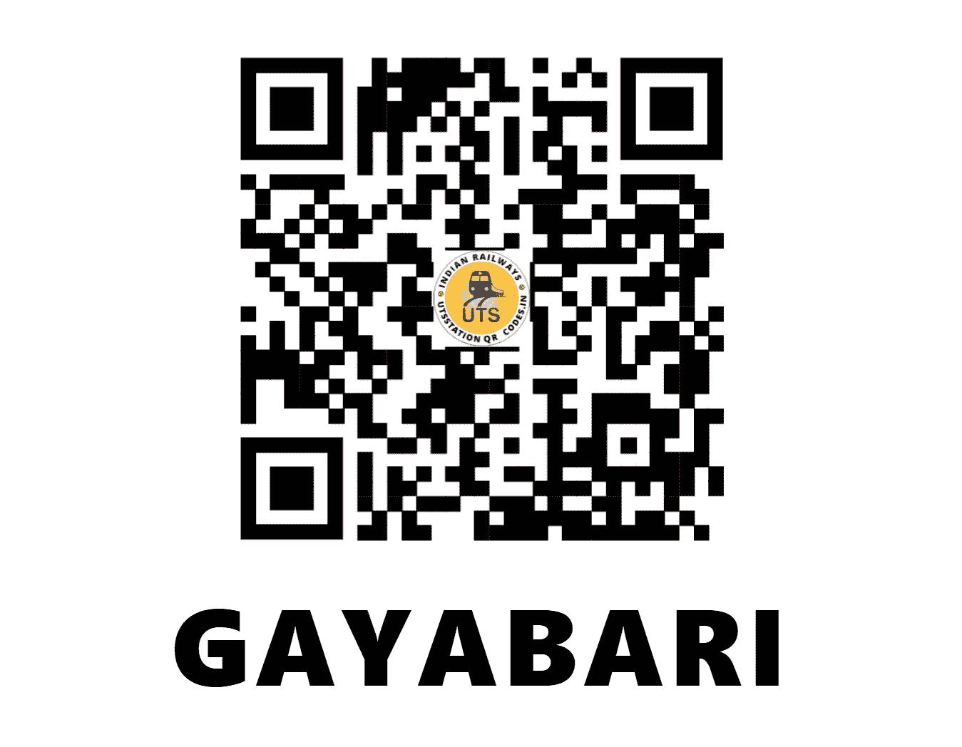UTS QR Code for GAYABARI - GBE - NF (WEST BENGAL)